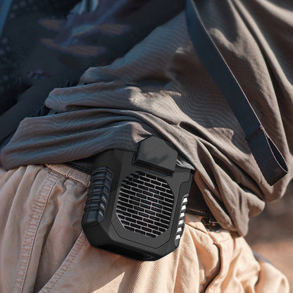Portable Waist Fan USB Air Conditioning Rechargeable Hanging Neck Mini Fan Outdoor Sports Cooling Waist Clip on Fan