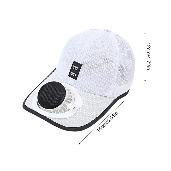 Hushtech Cap Baseball Cap mit Solarventilator