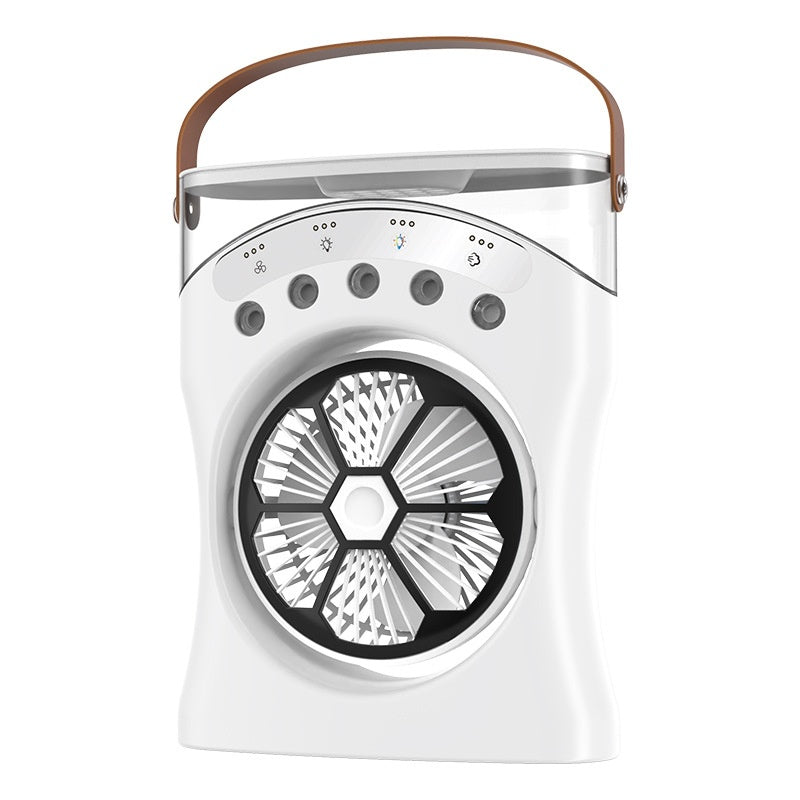 Portable Fan Portable Mini Humidifier Fan Water Spraying Fan Rechargeable Cooler Air Adjustment Fan for Hot Weather