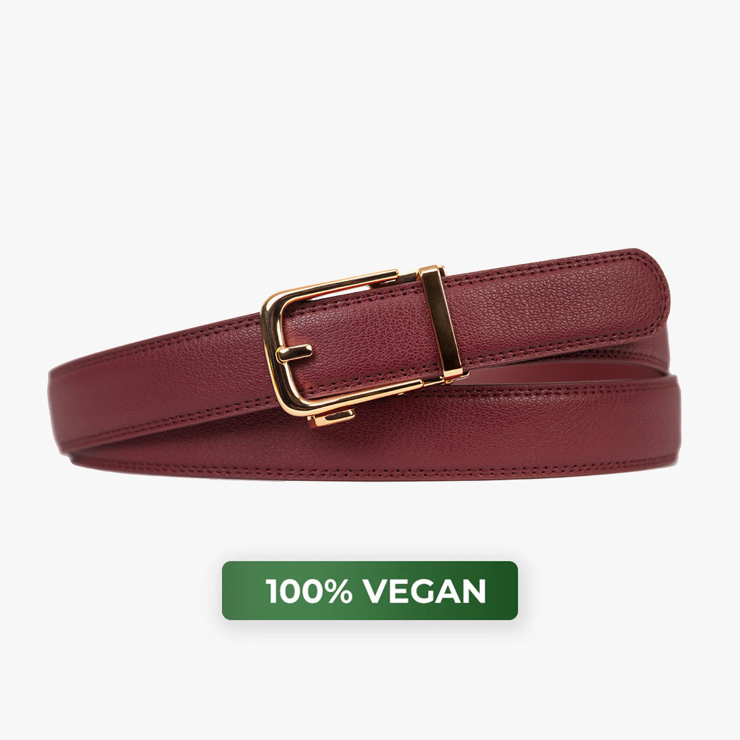 Classic Belt - Bordeaux (vegan)