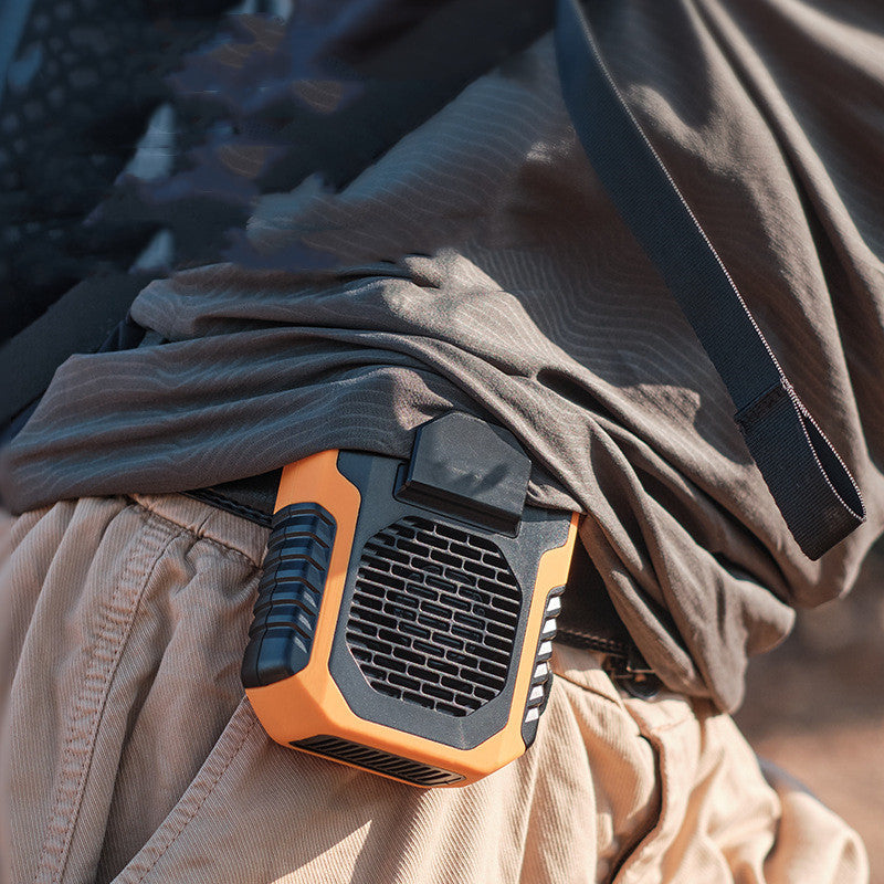 Portable Waist Fan USB Air Conditioning Rechargeable Hanging Neck Mini Fan Outdoor Sports Cooling Waist Clip on Fan