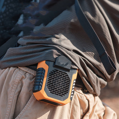 Portable Waist Fan USB Air Conditioning Rechargeable Hanging Neck Mini Fan Outdoor Sports Cooling Waist Clip on Fan