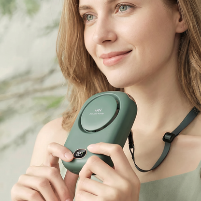 Hushtech Halsventilator getragen am Hals